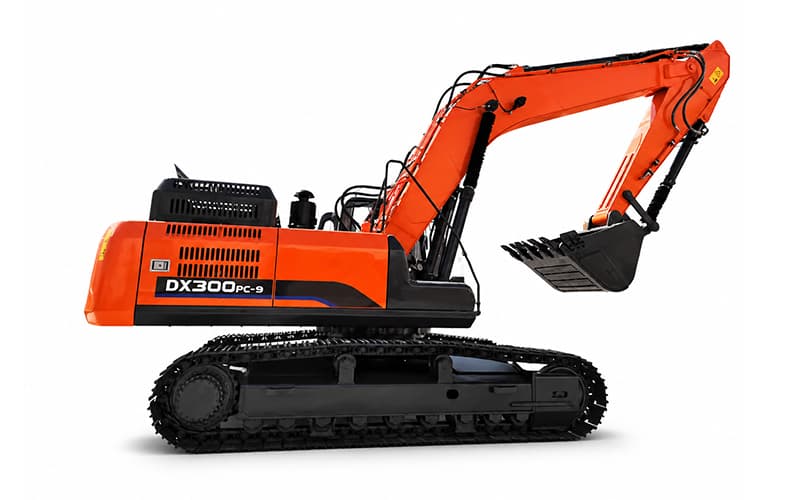 Pásové rypadlo DX300PC-9 29,5 tuny: Vysoký výkon, velká kapacita lopaty – všestranný nástroj pro těžbu a zemní práce