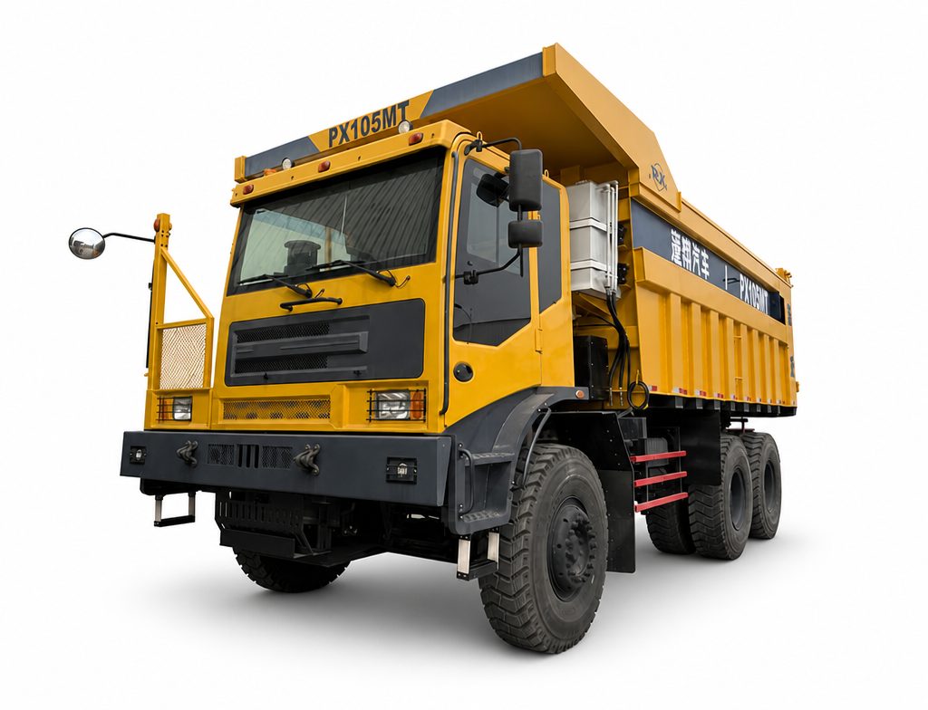 PX105 70 tunový terénní důlní sklápěč